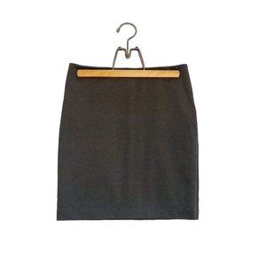 New York & Company Grey Stretch Comfort Pencil Mini Skirt Zip Up Size 0 Comfy